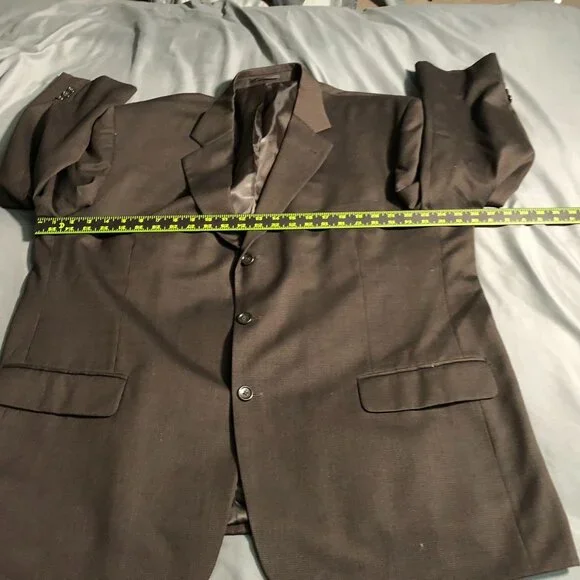 Daniel Gray Trio Mens Brown Blazer 50R Wool - Picture 4 of 16